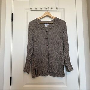 Pendleton Black and White Gingham Button Down Shirt